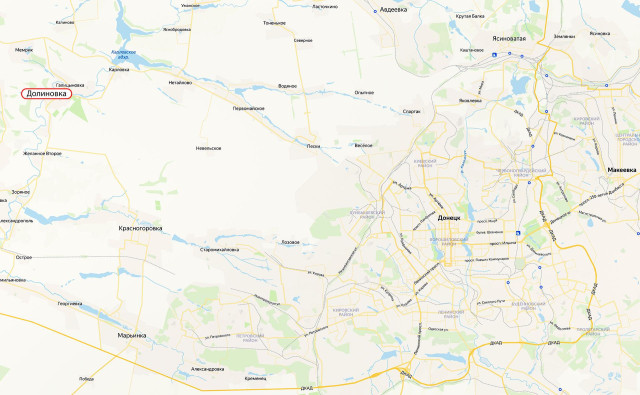 Минобороны сообщило о взятии под контроль Долиновки в ДНР