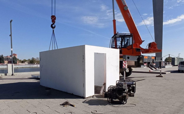 В Пензе поставили укрытие от ударов беспилотников