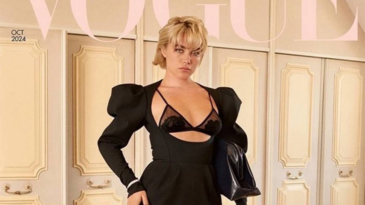 Флоренс Пью оголила грудь в фотосессии для Vogue