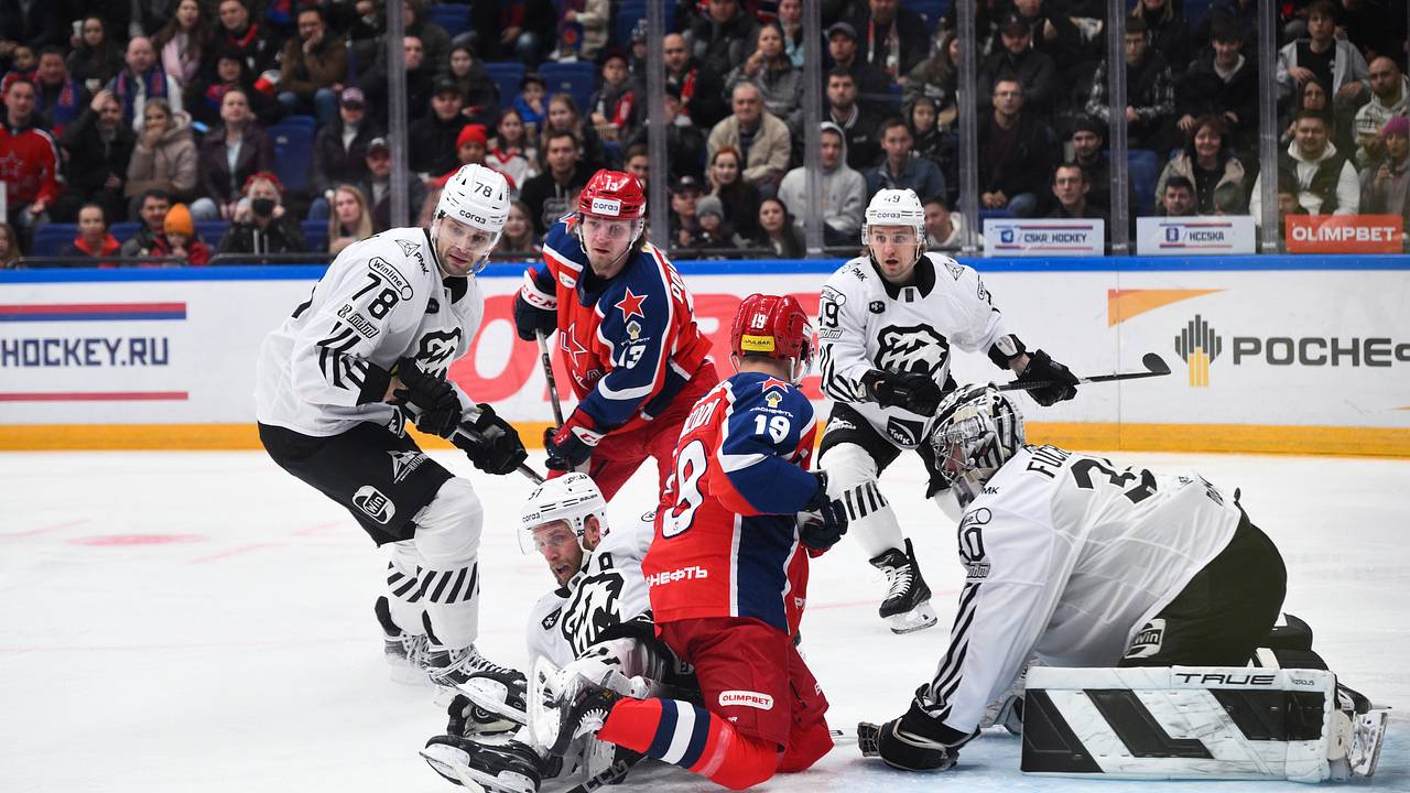 ЦСКА потерпел второе разгромное поражение подряд в КХЛ