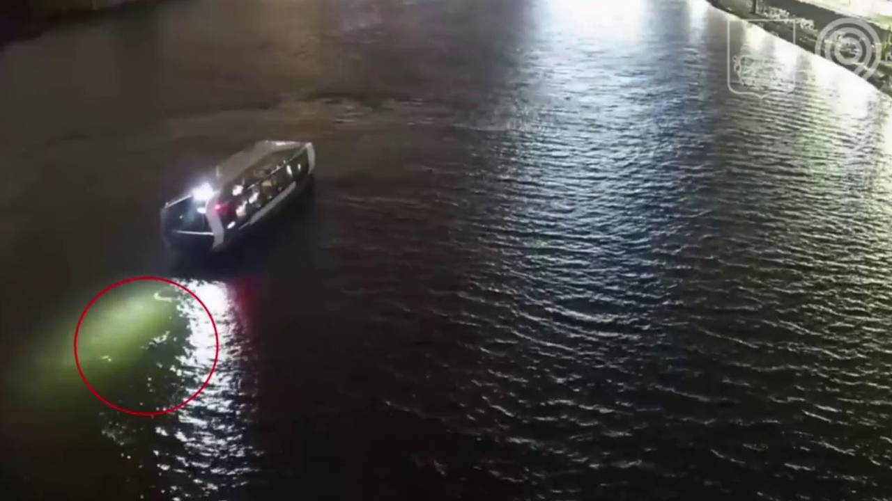 Спасение девушки из ледяной воды экипажем московского речного трамвая попало на видео