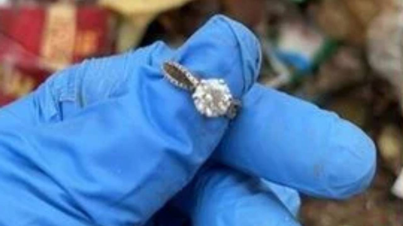 Женщина 30 часов рылась в мусоре на свалке ради потерянного кольца с бриллиантом