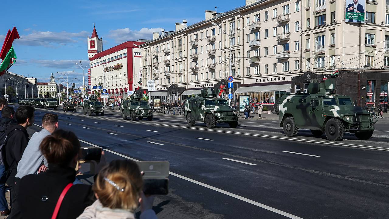 В Белоруссии заметили «Лис» с антидроновыми «мангалами»