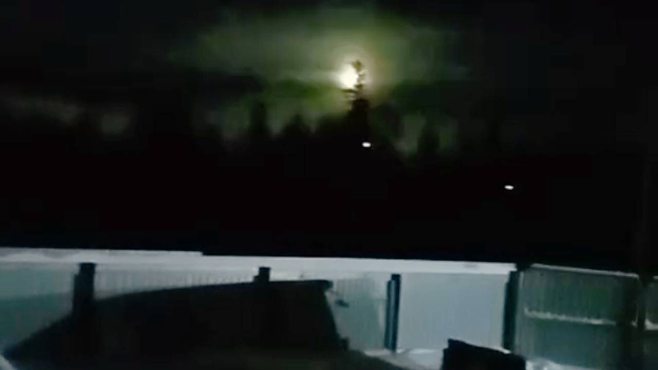Падение астероида в российском регионе сняли на видео