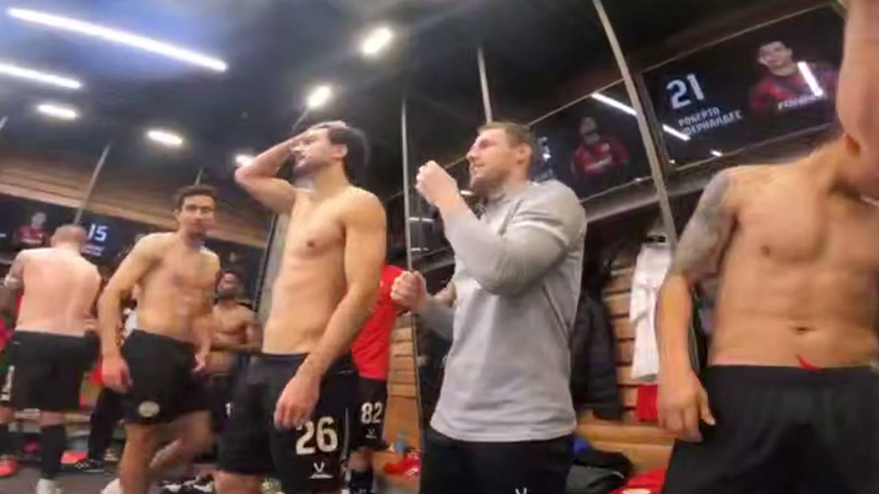 Дзюба опубликовал видео празднования победы над «Зенитом»