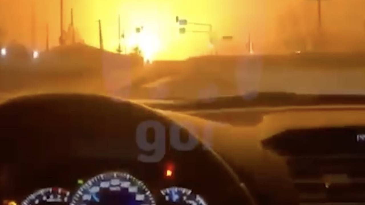 Момент взрыва беспилотника в Чечне сняли на видео
