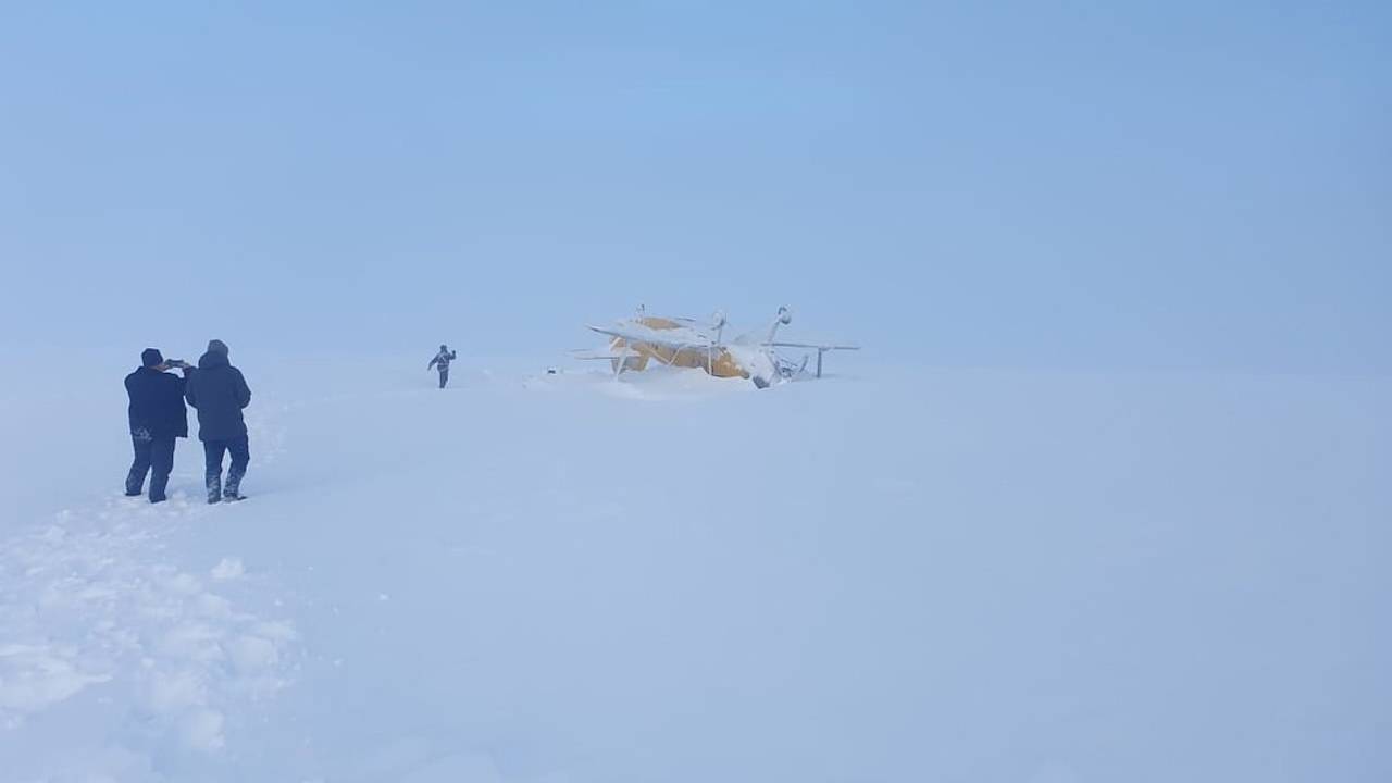 Появилось фото с места крушения Ан-2 на Камчатке