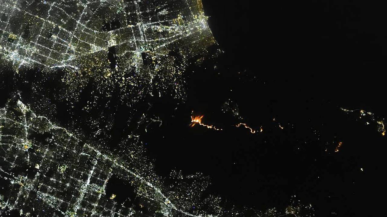 Российский космонавт снял на фото пожары в Лос-Анджелесе