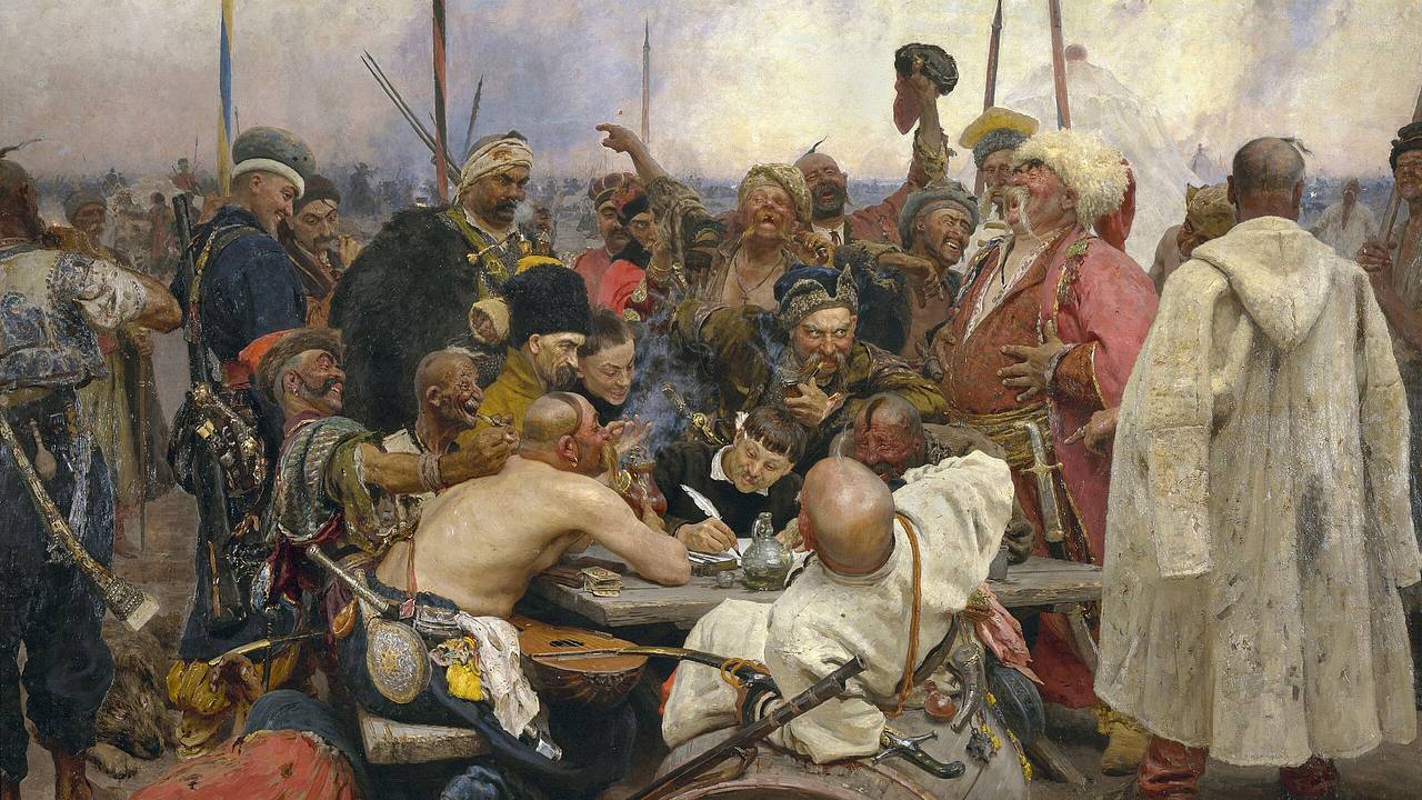 Сообщение об изображении на картине Репина борьбы казаков с русским царем оказалось фейком