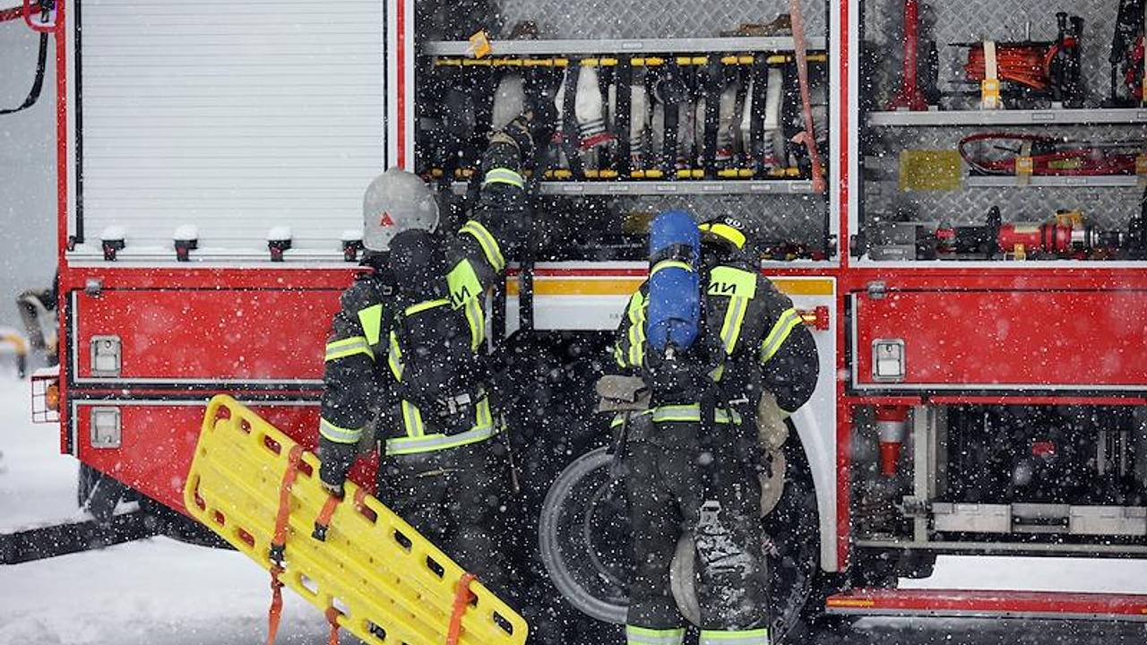 В Москве загорелся строящийся 37-этажный дом