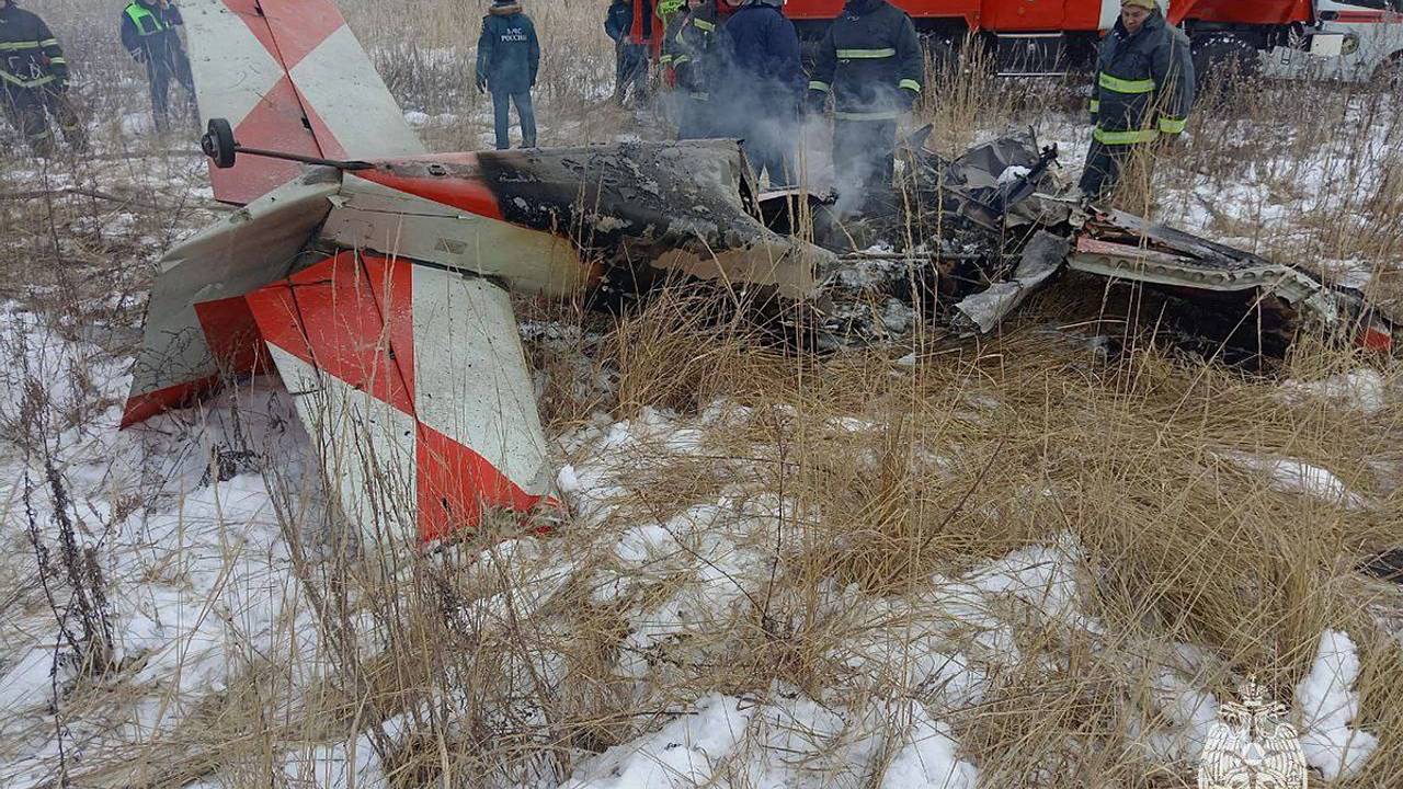 Появились первые фото сгоревшего в Нижегородской области самолета