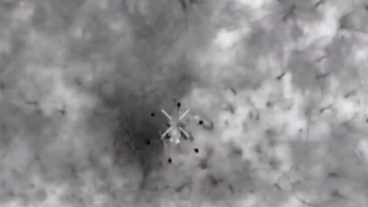 Спасший военных ВС России перехват украинского дрона попал на видео