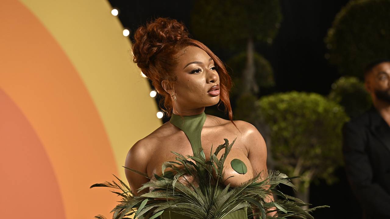 Рэперша Megan Thee Stallion оголила грудь на ковровой дорожке