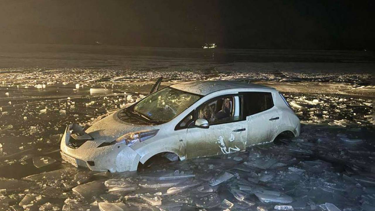 На Байкале спасли тонувшую в машине собаку