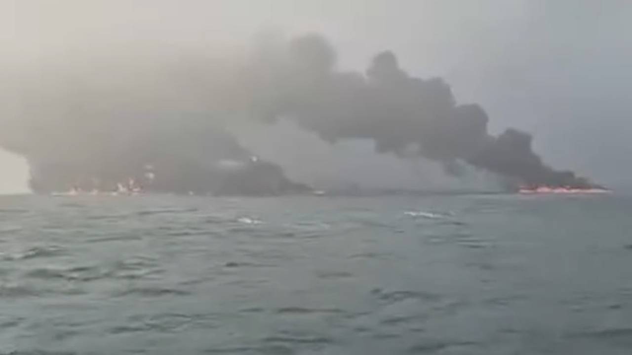 Названо количество пострадавших при столкновении танкера с судном у берегов Британии
