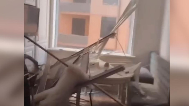 Погром в квартире после взрыва газа в многоэтажке в Махачкале. Видео