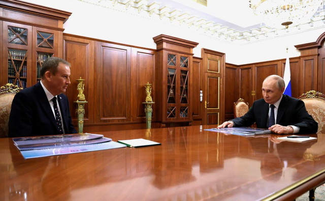 Путин встретился с главой Ленинградской области Дрозденко
