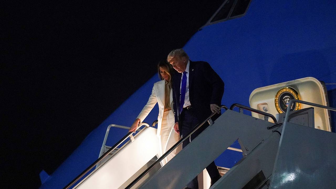 Трамп поспорил с женой на борту вертолета