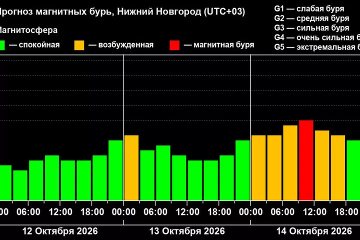 Учёные предупредили о магнитной буре в Нижегородской области