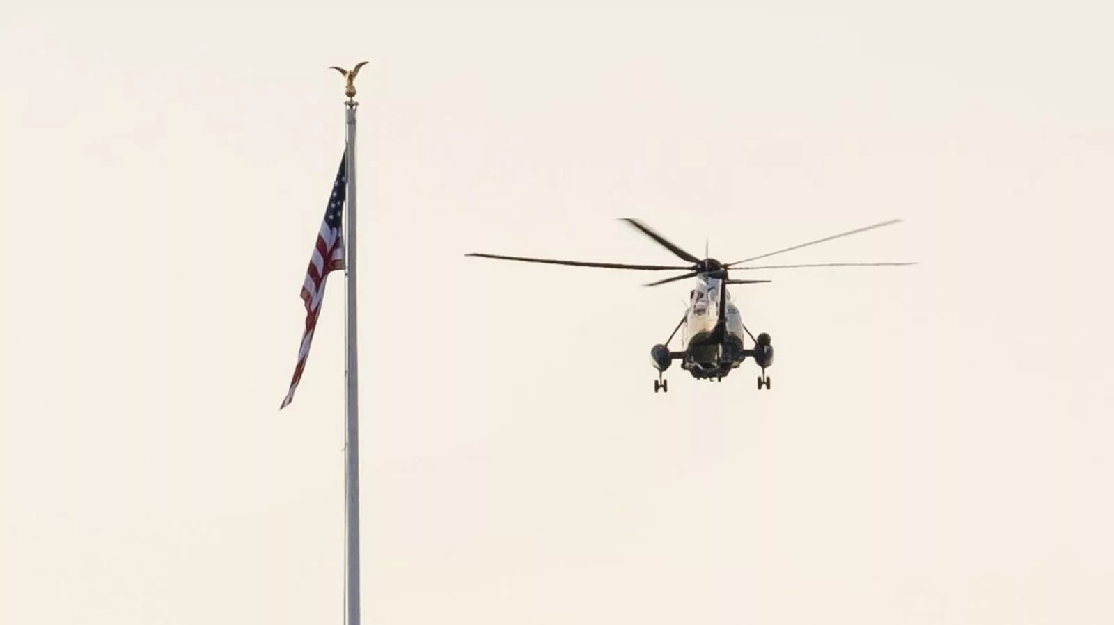Взлетающий вертолет Трампа сдул накладные ресницы журналистки